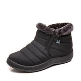 Waterproof Snow Boots for Women Winter Shoes Warm Plush Platform Ankle Boots Woman Big Size Non Slip Low Heel