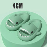 Platform Slippers Women Shoes Summer Slides Cute Shark Couples Beach Shoes Home Indoor 4CM Thick Soles Flip Flops