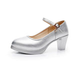 Walking Shoes, High Heels, Waterproof Platform, Women's Singles, Work Shoes, Large Size Women's Shoes