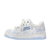 Breakj Shoes Destroy The Aesthetics Of New Chinese Small White Shoes Bread Shoes Trend Low-Tide Shoes Men's And Women's Same Board Shoes Men's Shoes Men's