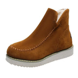 Winter New Large-Size Women's Shoes Artificial Short Plush Suede Fashion Boots Short-Barrel Cotton Shoes From
