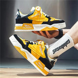 Men Skateboarding Shoes Mesh Comfortable Thick Bottom Platform Shoes Men Casual Vulcanized Shoes Sneakers Student