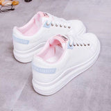 Breakj White Shoes Women Autumn 2025 New Low-Help Korean Version Of The Female Breathable Leather Panel