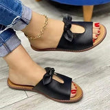Women Sandals Shoes Open Toe Sandals Women Butterfly-Knot Women'S Shoes Soft Shoes For Women Slip On Shoes Woman