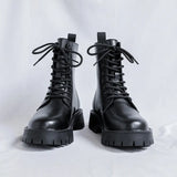 Breakj Men's British High Boots Summer New Booleather Chelsea Boots