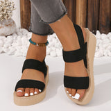 Breakj New Wearing Roman Imitation Rope Sandals Slope And Beach Dew Lady Cool Slippers Temu