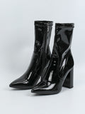Breakj Pointed High And Sexy Water Drill Elastic Boots Thin Skinny Boots Fashion Women's