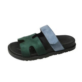 Breakj 2024 Summer New Slippers Women Thick-Bottomed Magic Sticker Fashion New