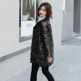 New Winter Women Long Parka Stand Collar Bright Color Windproof Loose Cotton Coat Fashion Streetwear Thick Warm