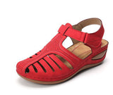 Breakj Summer New Sandals Large Flat Bottom Slope And Hollow