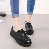 Casual Shoes Woman Plus Size Sneakers Women Shoes Ladies Platform Shoes 2020 Lace-up Women Flats Female Shoes