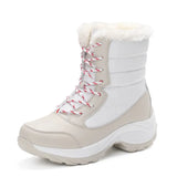 Women Snow Boots Waterproof Non-slip Parent-child Winter Boots Thick Fur Waterproof Platform Warm Shoes Plus
