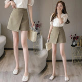 New Summer Women High Waist Mini Skirt Casual Ladies OL Style Black Short Skirts A-line Slim Fit Female