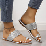 Breakj Sleeve Flat-Bottomed Slippers Women In Summer 2025 Flat-Bottomed Light Cool Slippers