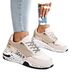 Breakj Large-Size Single Shoes Autumn New Thick-Edged Slid Laced Old Dad Shoes Casual Sports Women's