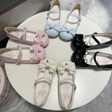 Breakj New Sweet And Cute Rabbit Bow Lolita Lolita Shoes Daily Marie Princess