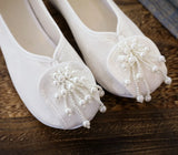 Breakj Shoes, Hanfu Shoes Lovely Girl Single Shoes Pearl Tassel Hanfu Shoes Female Ancient Style Round Head