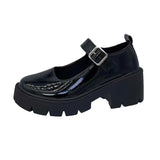Breakj Women's 2025 New Mary Jane Women's Shoes Thick Heel Thick-Soled JK Uniform Single-Shoe High-Heeled Women's Retro English