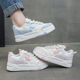 Board Shoes Female 2023 Summer New Platform Platform Students Spell Color Increased Show Thin Leisure Sports Small White