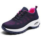 Casual Women Shoes Heighten Comfortable Mesh Breathable Walking Ladies Shoes Air Shoes Sneakers Women Thick