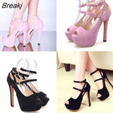 Women High Heels Spring High-heeled Shoes Wedding Platform Fashion Women's Pumps heels Sandals
