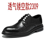 Breakj Size Men's Shoes Direct Sales English Style Business Casual Leather Shoes Summer High Sense Wedding Groom's Shoes