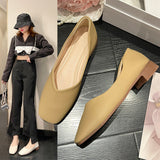 Single Shoes For Spring 2023 New Low Heel Maternity Shoes With Soft Sole Casual Women's