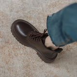 Boots Women's Boots 2024 New Spring And Autumn Single Boots With Thick Soles Retro English Style Short Boots Fashion