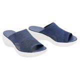 Breakj Slippers Women's 2023 Summer New Flat Bottom Fish Mouth Mesh Leisure Lady Wearing Cold