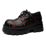 Breakj Celebrity Niche Crack Big Head Shoes Korean Version Of Versatile Thick Derby Shoes Fashion