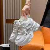 Breakj Net Face Old Dad Shoes Women 2025 Spring And Summer New Fashion Casual Lace Single
