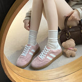 Breakj Casual Frosted Shoes Spring And Autumn Women's New Sports Retro Single Shoes Student Board Shoes Training Shoes Women's