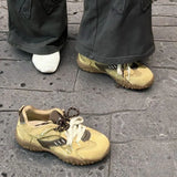 Breakj New Four-Season Forrest Shoes Wasteland Wind Thick-Sed-Stuel-Stude Shoes High-Value Niche Board