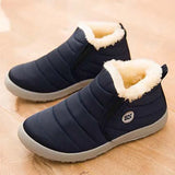 Shoes Women Slip On Waterproof Shoes Fashion Breathable Outdoor Fur Warm Winter Casual Shoes Sneakers Women Plus
