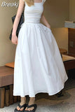 Summer Pure Color Bodycon Midi Dress Office Ladies Slim French Elegant Dress Casual Sleeveless Korean Style Dress
