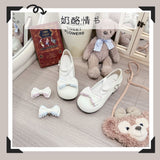 Breakj Princess Wind Lolita Shoes Round Head Bow Lo Shoes 2025 New Daily Sheel Mary Cherish