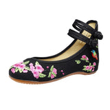 Breakj Dancing Shoes, Leisure Walk, Ethnic Wind, Embroidered Cloth Shoes, Spring And Autumn, Women's Shoes, Single
