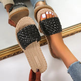 Women's 2022 New Fashion Comfortable Flat Solid Color Simple Roman Style Women's Shoes Casual Beach Shoes