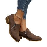 Breakj Retro Style Chelsea Boots 2025 Autumn And Winter New Side Zipper Side Heel Single Shoes Fashion Women's