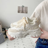 Bottom Dad Shoes Female 2023 New Women's Casual Single Shoes Small White Shoes Net Red Wheat Ear Mesh Shoes Sports Shoes