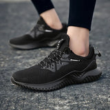 Breakj Men's Sports Shoes 2023 New Casual Flying Weaving Breathable Spring Light Soft Bottom Youth Korean Version Of Running