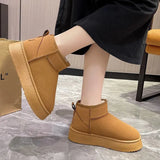 Breakj Boots Women's 2025 New Thick Bottom With Tuff Tuff And Warm Short Boots Fashion Cotton