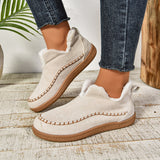 Breakj The Winter Of 2025, The New Women's Warm Cotton Shoes Are Warm And Cotton Shoes Are Pure Color And Velvet And Thicken To Keep