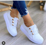 Size Casual Flat Single Shoes Women's New Round Head Thick Sole Casual Women's Single Shoes