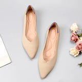 Fashion Knit Slip on Flat Shoes Women Mesh Loafers Stretch Ballet Shallow Flats Dress Shoes Moccasins Comfort Ballet