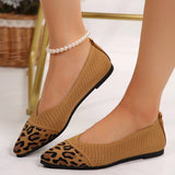 Toe Flats Womens Shoes Comfort Womans Shoes Fashions 2024 Leopard Shoes Zapato Mujer Casual Sapatos Feminino