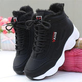New Women's Boots Autumn and Winter Sports Platform Shoes Women Plush Warm High-top Platform Snow Boots Zapatos De