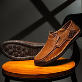 Men's Casual Comfortable And Breathable Business Shoe Driving Shoes Large Size