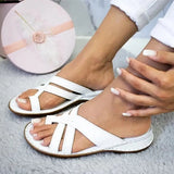 Gladiator Women Sandals Summer Sandals For Women Beach Shoes Low Heels Wedges Shoes Women Flip Flops Flat Sandalias