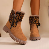 Breakj Boots Autumn And Winter New Large Size Side Zip Hair Anti-Slip Waterproof Plus Thick Low-Tight Cotton
